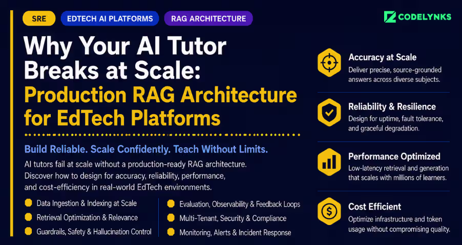 Production RAG Architecture for EdTech AI Platforms