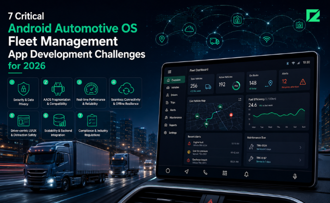 7 Critical Android Automotive OS Fleet Management App Development Challenges for 2026